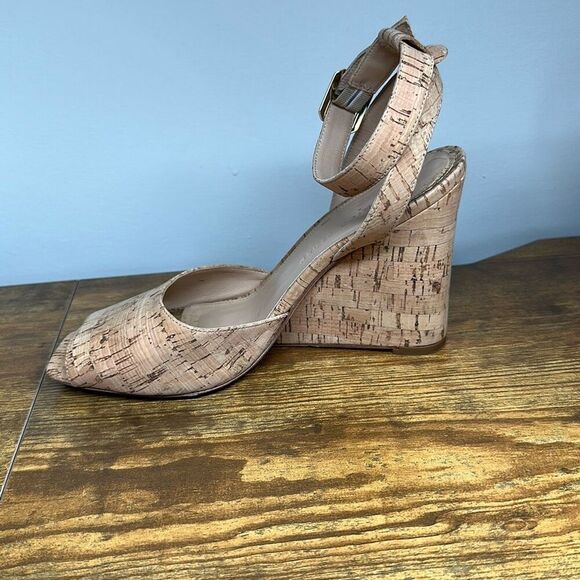 Veronica Beard Women's Cyndi Wedge Cork Sandals size 7.5 Made in Italy - Picture 3 of 11